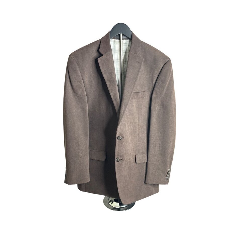 Lauren Ralph Lauren Men's Chocolate Brown Brushed Poly Sports Coat 42R